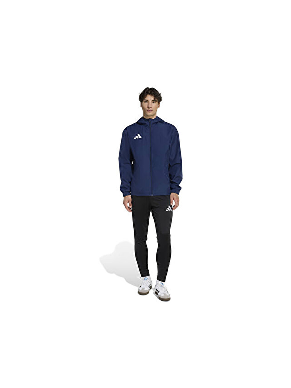 Ent26 Aw Jkt Erkek Futbol Antrenman Yağmurluk Jz9102 Lacivert-6