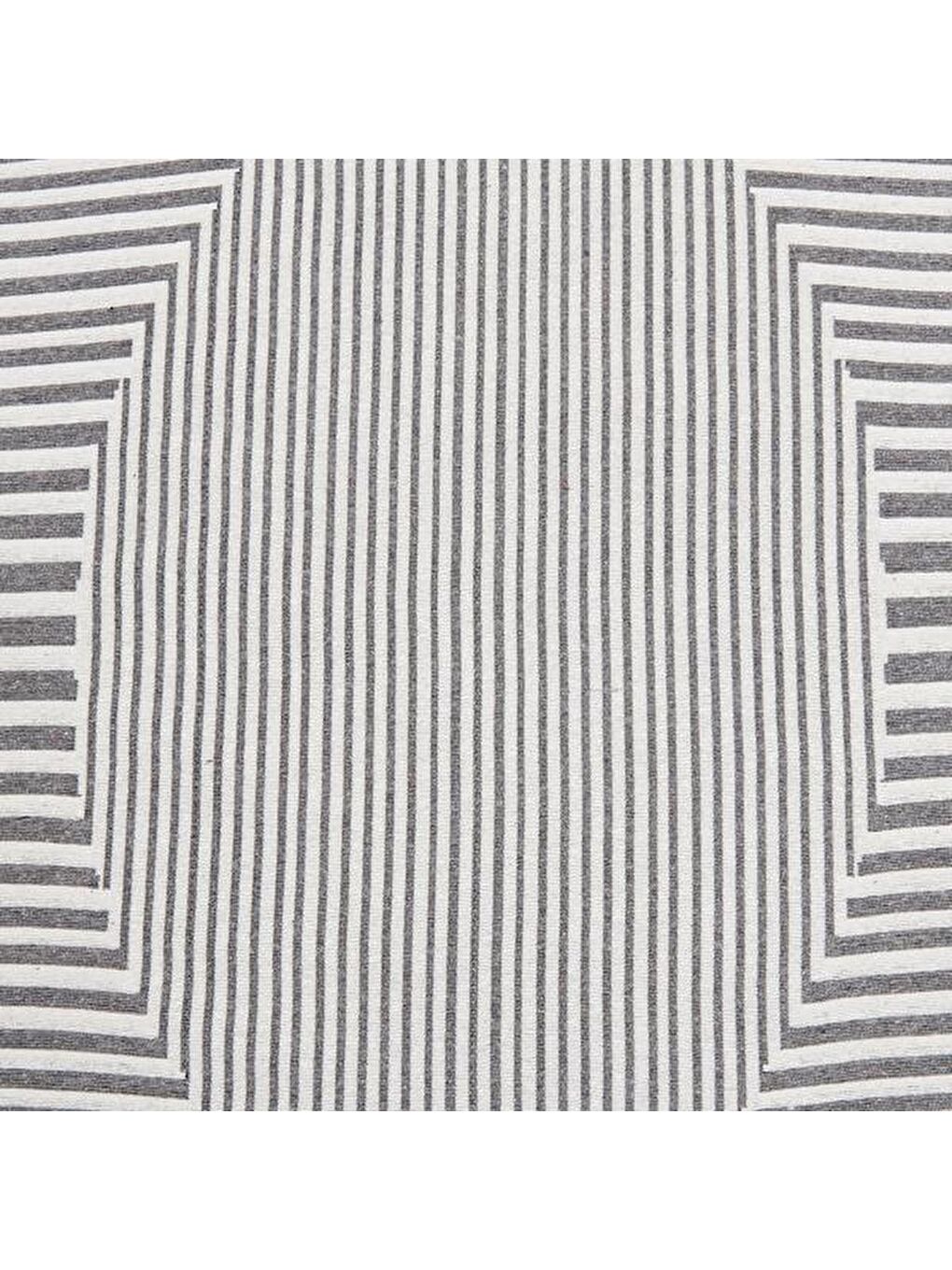 Gri Pamuk Çift Taraflı Yıkanabilir Pamuk Kilim   120x180 cm-4