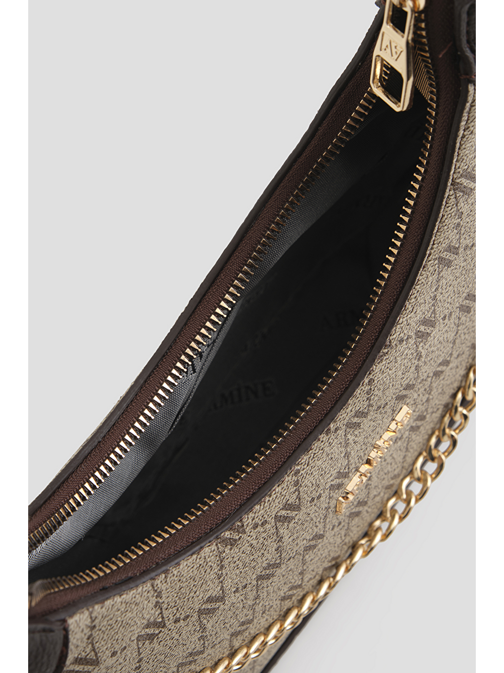 Bej Noktalı Çanta Vizon-2