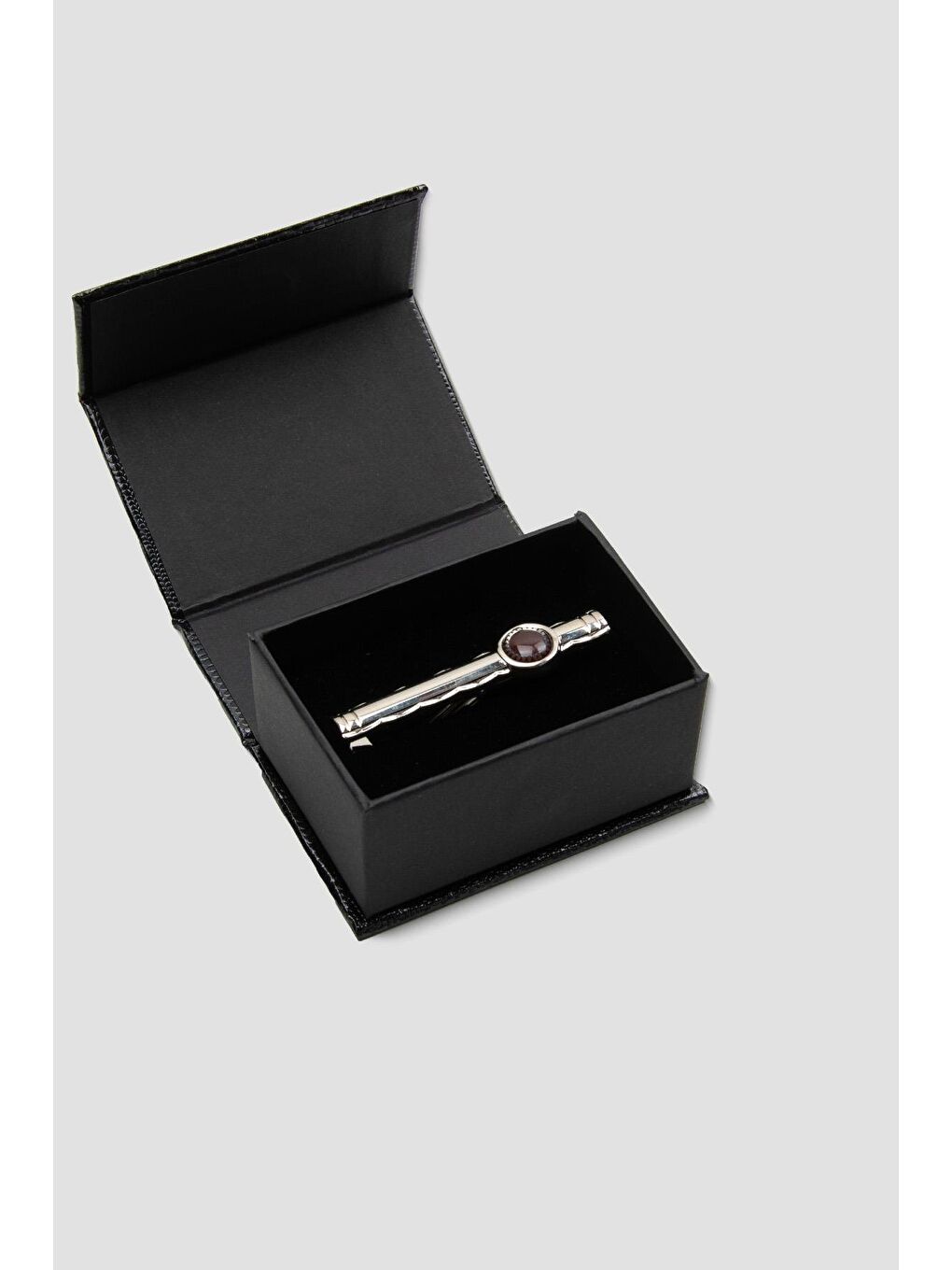 98002 Silver Kahverengi Erkek Kravat İğnesi