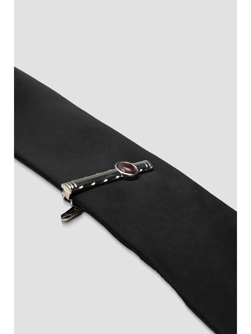 98002 Silver Kahverengi Erkek Kravat İğnesi-2