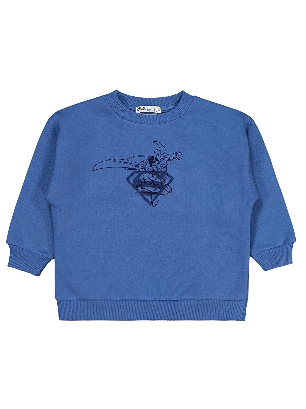 İndigo Logo Baskılı 2-5 Yaş Sweatshirt - Mavi