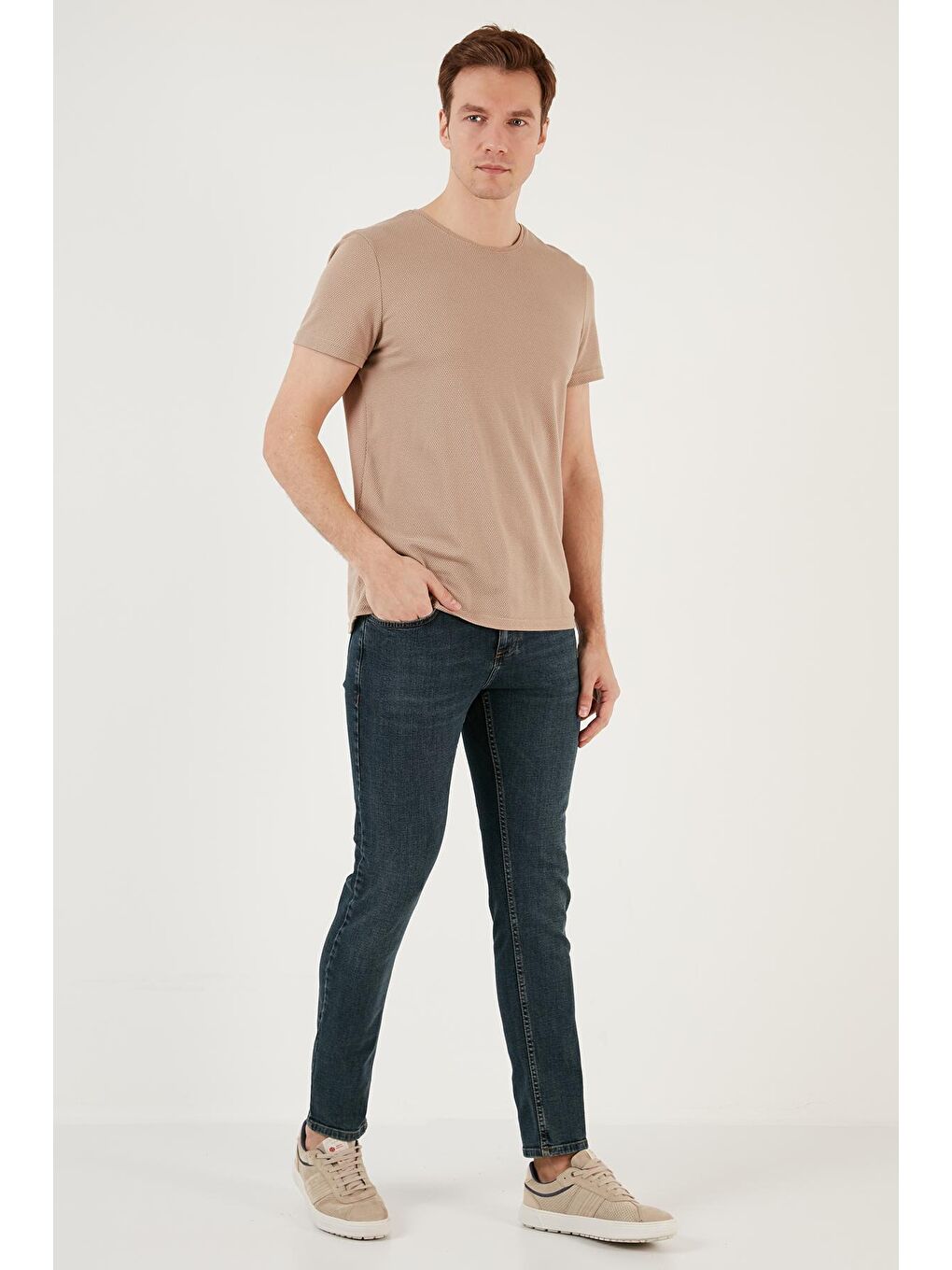 Buratti Mavi Pamuklu Yüksek Bel Slim Fit Dar Paça Jeans 3310J69TOKYO