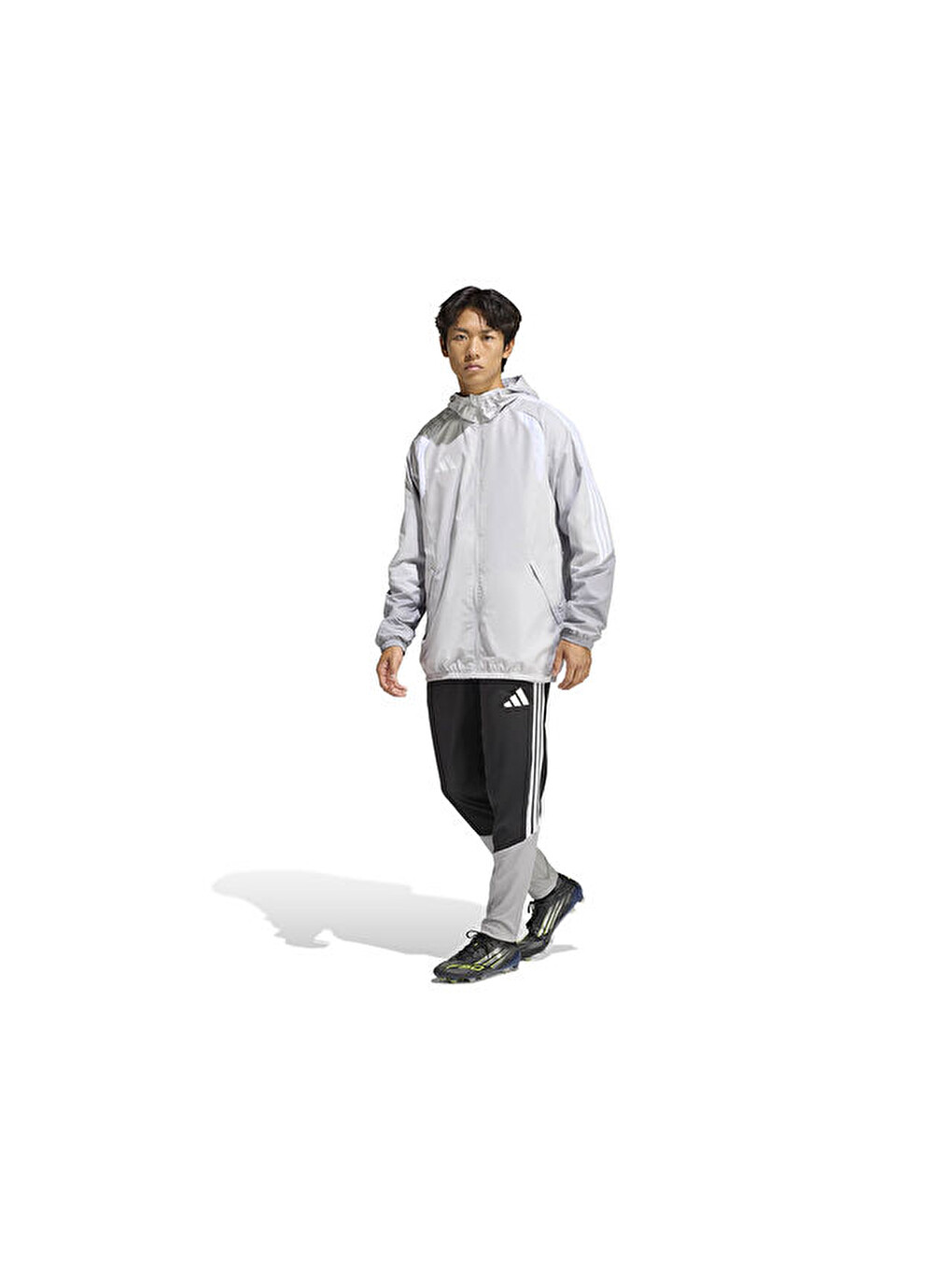 Tiro26c Aw Jkt Erkek Futbol Antrenman Yağmurluk Kb0138 Gri-5