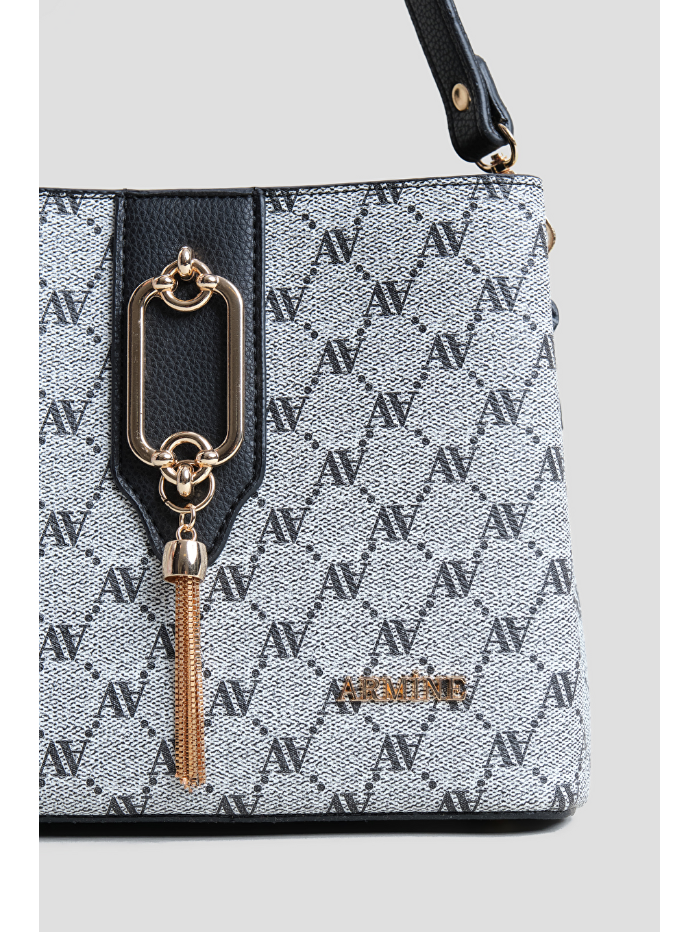 Noktalı Çanta Gri-1