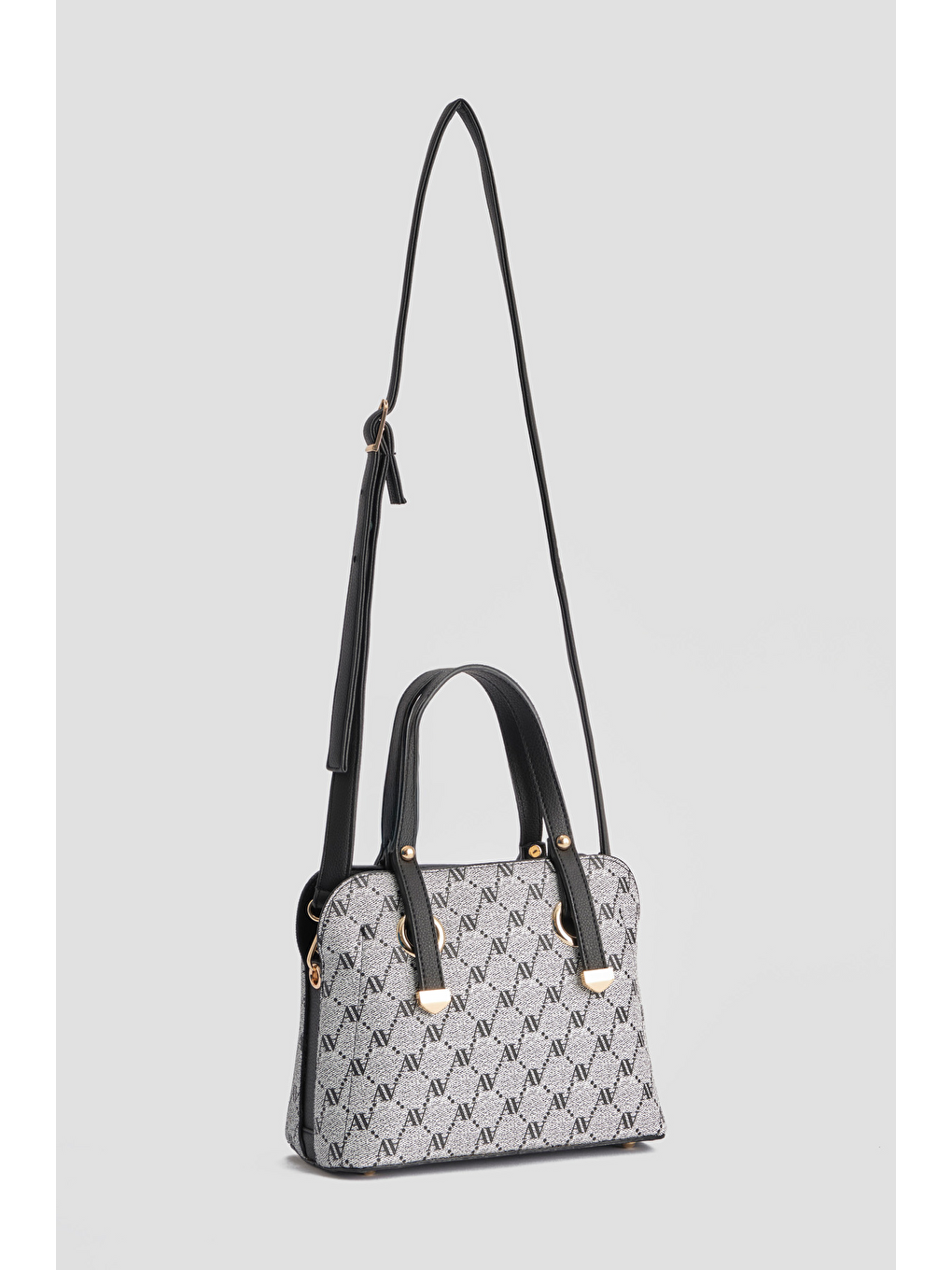 Noktalı Çanta Gri-3