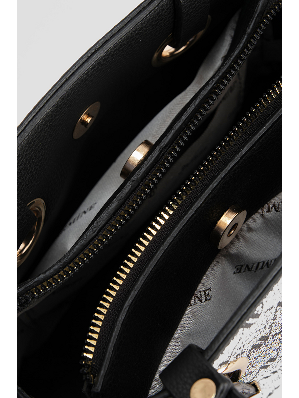 Noktalı Çanta Gri-4