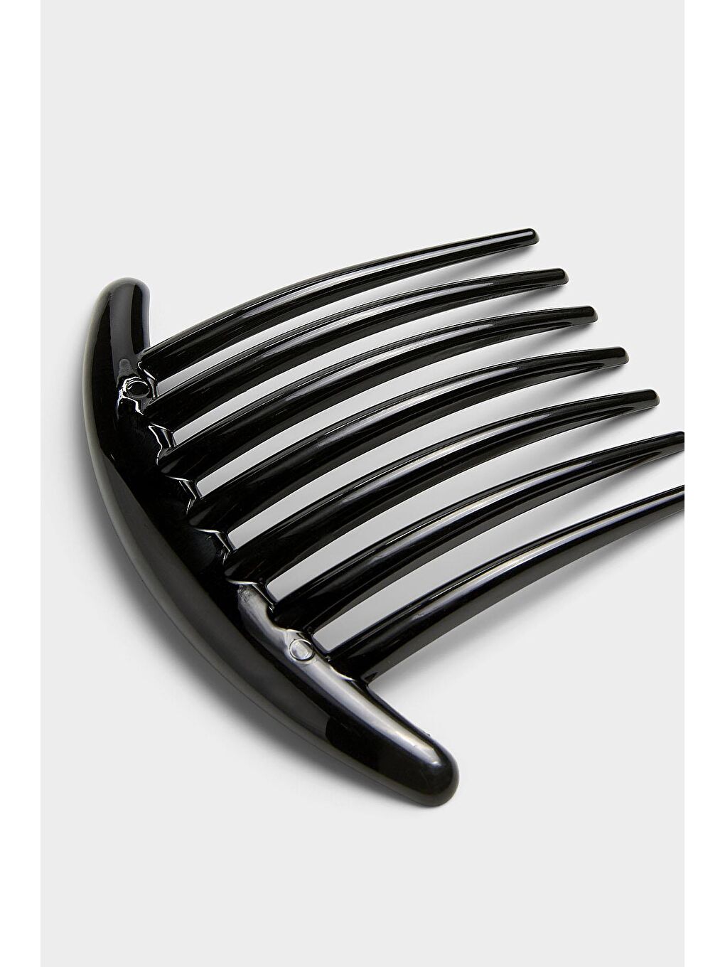 Siyah Kaplumbağa Sırtı Ay Tarak Topuz Tokası