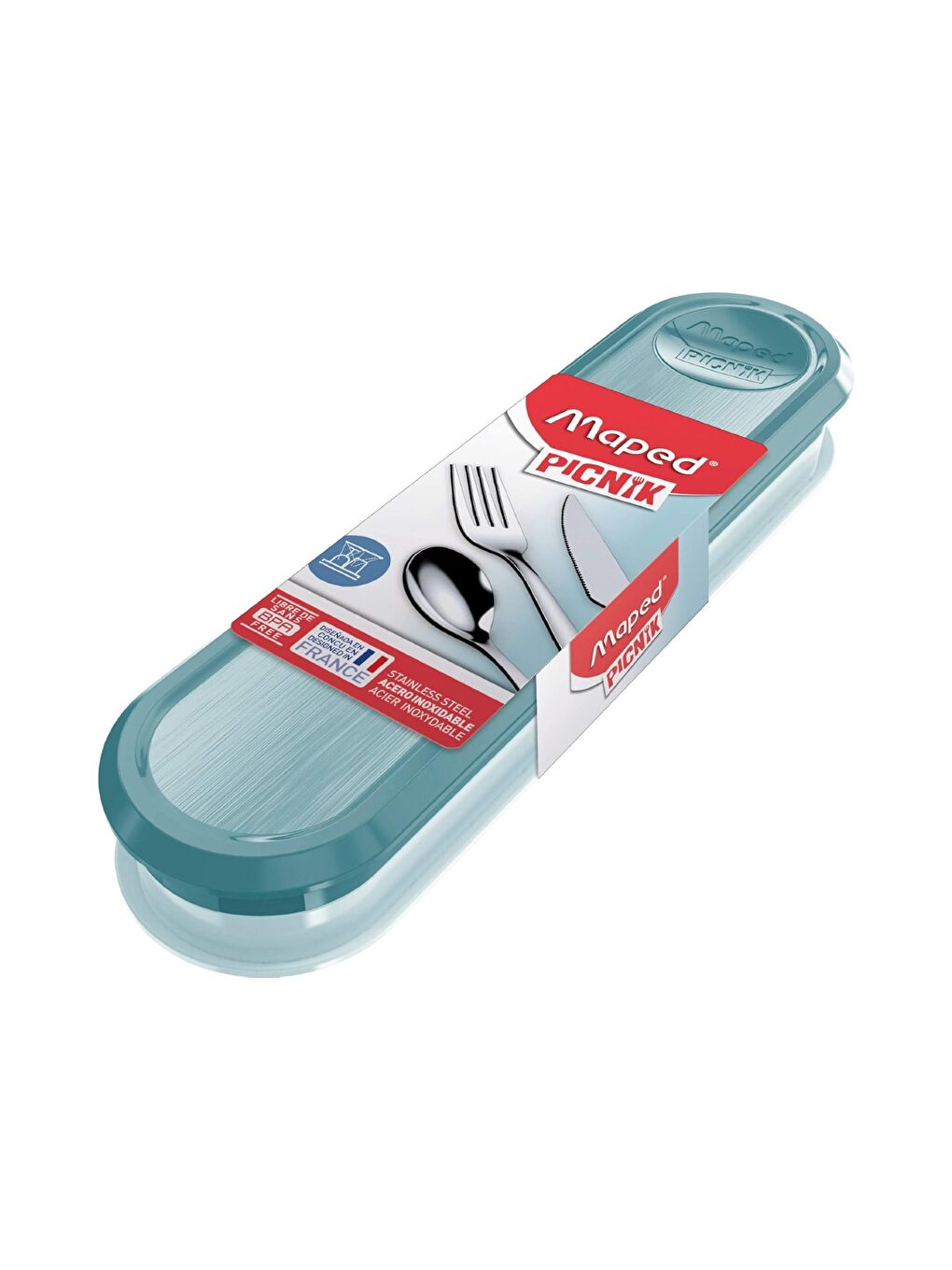 Gri Picnik Kutulu Çatal-Kaşık-Bıçak Seti-1