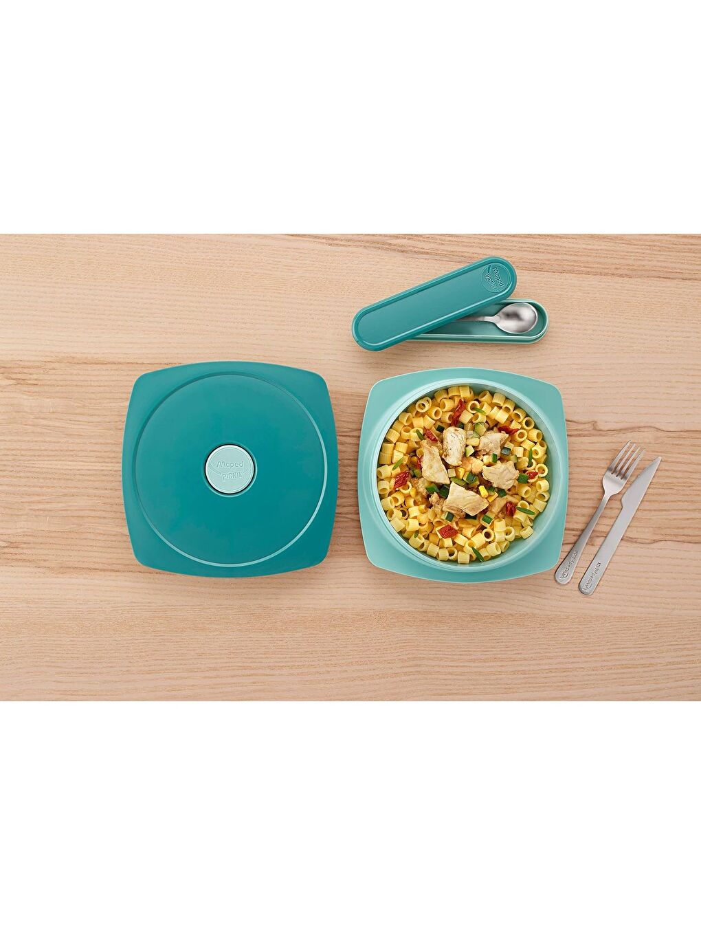 Gri Picnik Kutulu Çatal-Kaşık-Bıçak Seti-4