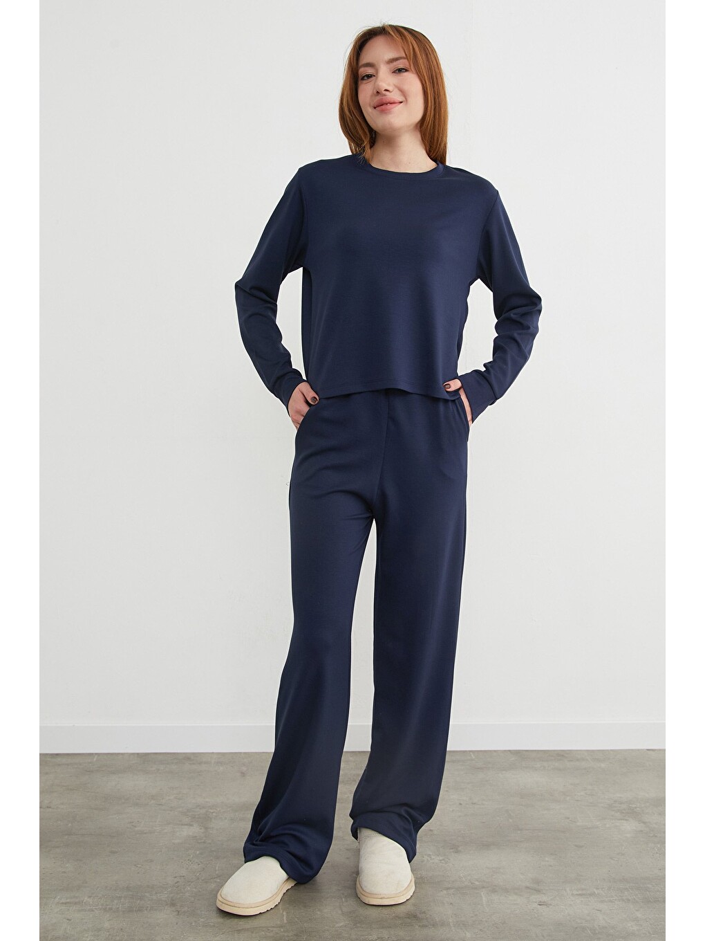 Lacivert Basic Modal 2 Li Takım-1