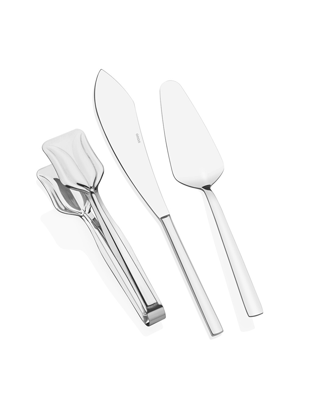 Gri Pasta Maşa,Sunum,Kek-Peynir Servis Seti 3'lü 18/10-1