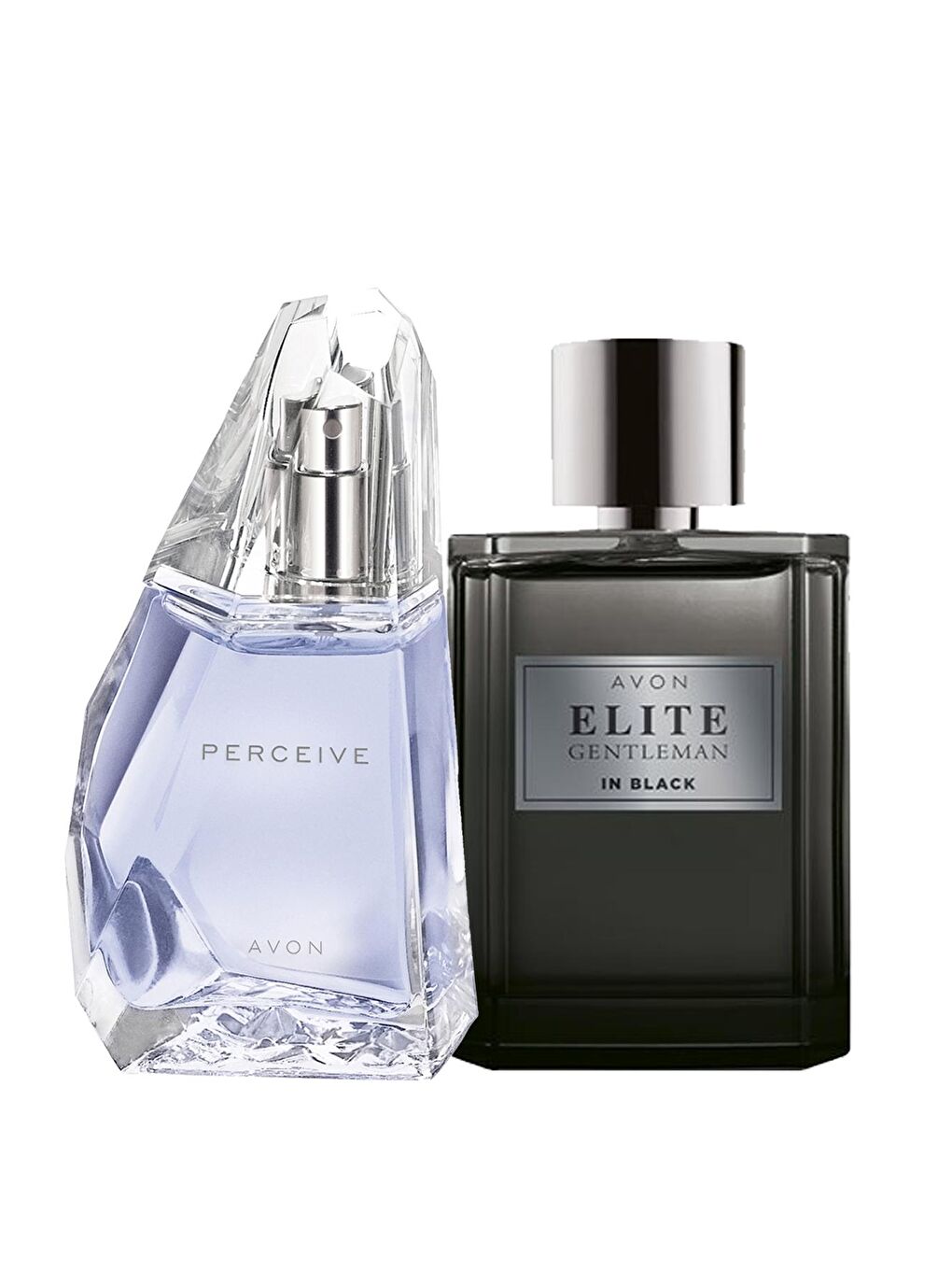 AVON Renksiz Elite Gentleman in Black Erkek Parfüm ve Perceive Kadın Parfüm Paketi