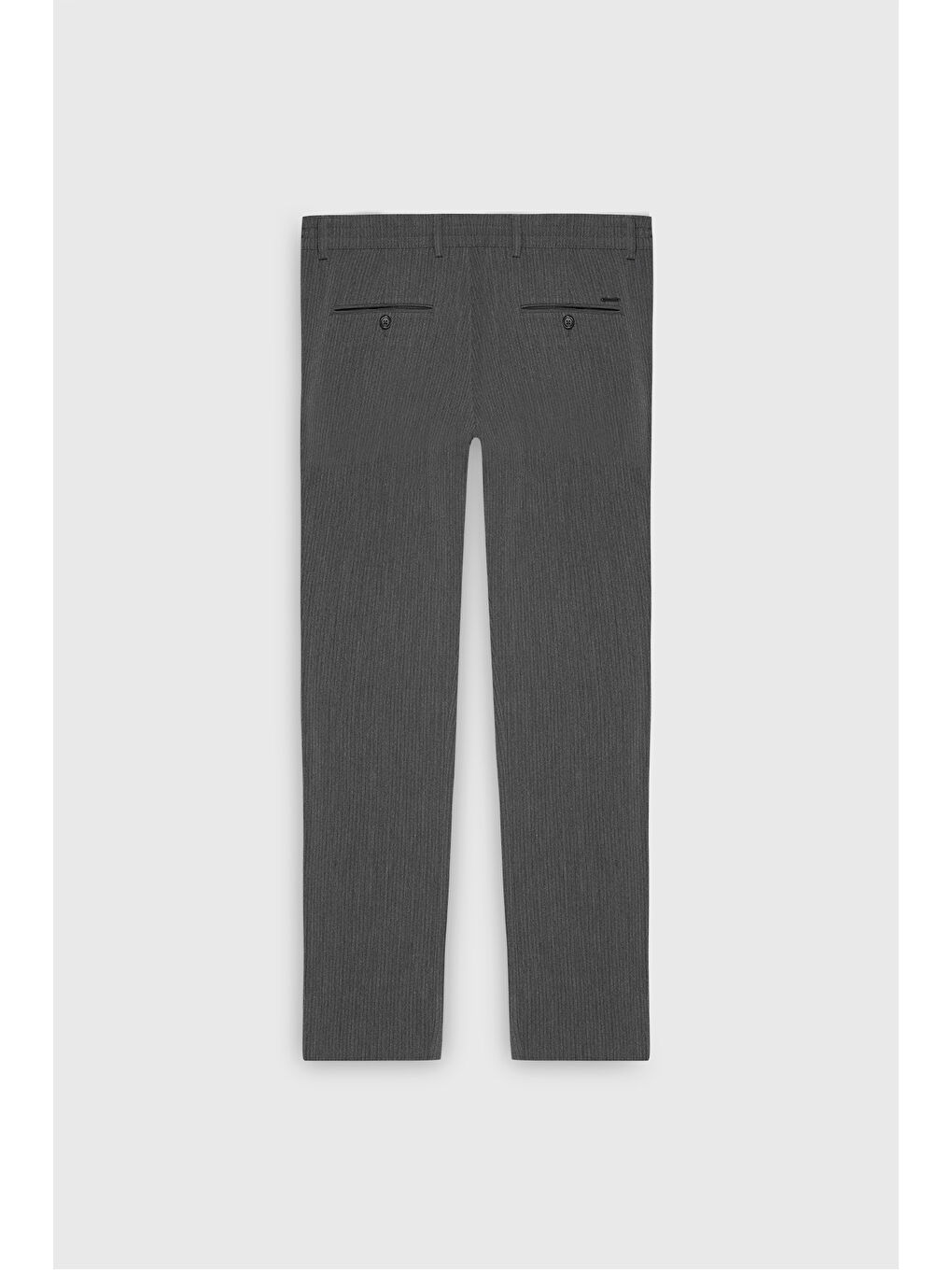 Erkek Antrasit Slim Fit Dar Kesim Yan Cepli Desenli Beli Lastikli Pantolon-8