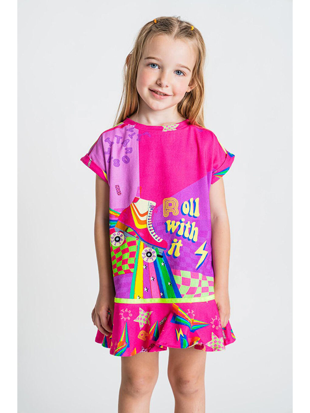 Karışık Kız Çocuk Elbise-2