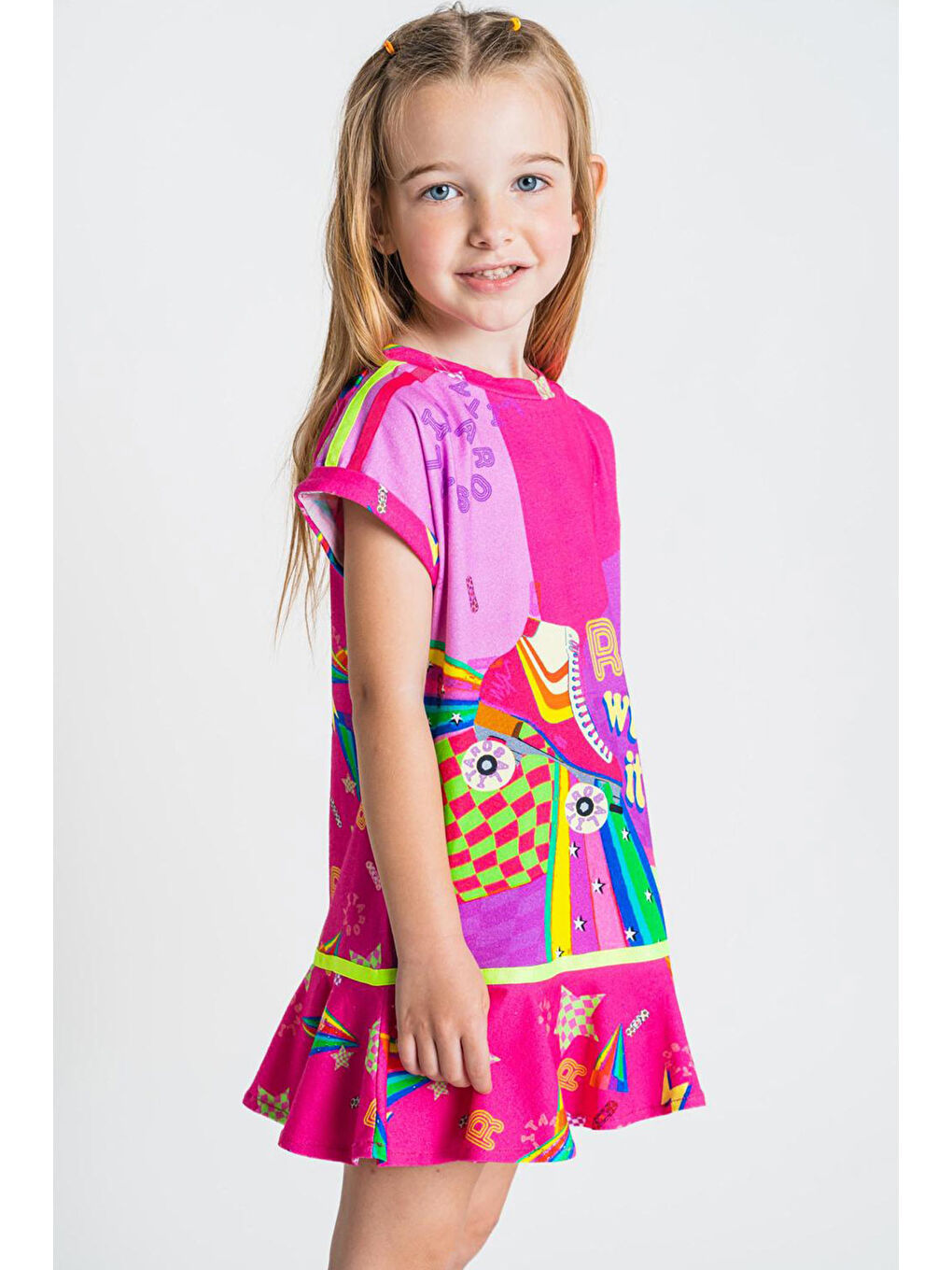 Karışık Kız Çocuk Elbise-3