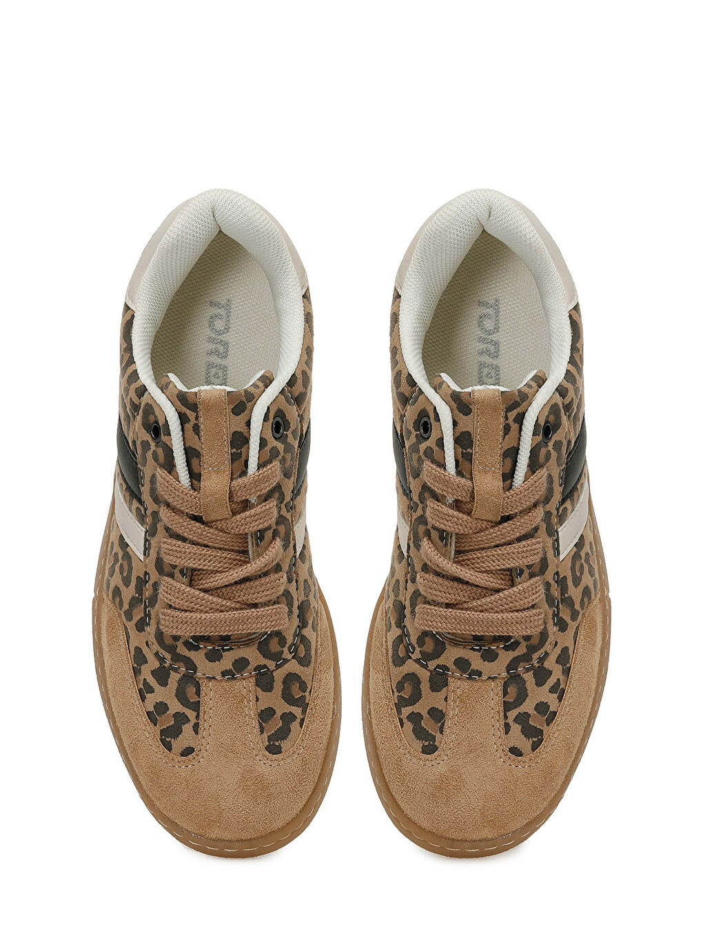 Kahverengi TRX24K-903 W 5PR Leopar Kadın Sneaker-3