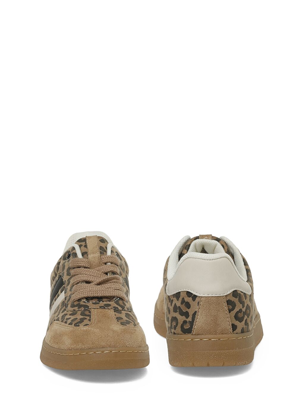 Kahverengi TRX24K-903 W 5PR Leopar Kadın Sneaker-4