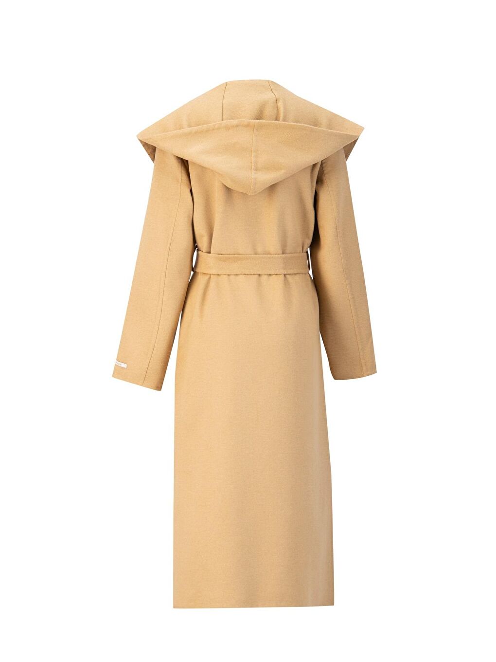 Kahverengi Handmade Kapüşonlu Manto 24K8109 Camel-7