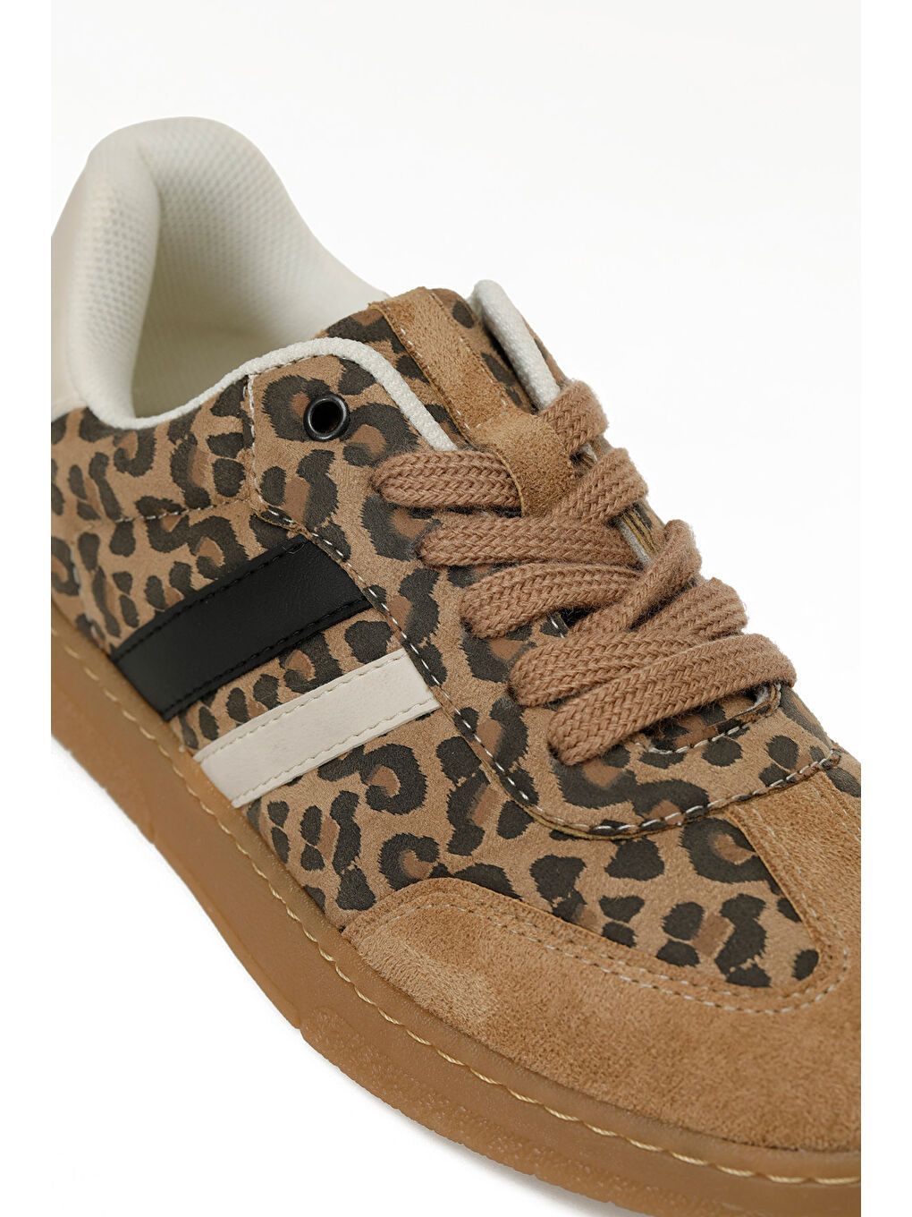 Kahverengi TRX24K-903 W 5PR Leopar Kadın Sneaker-6