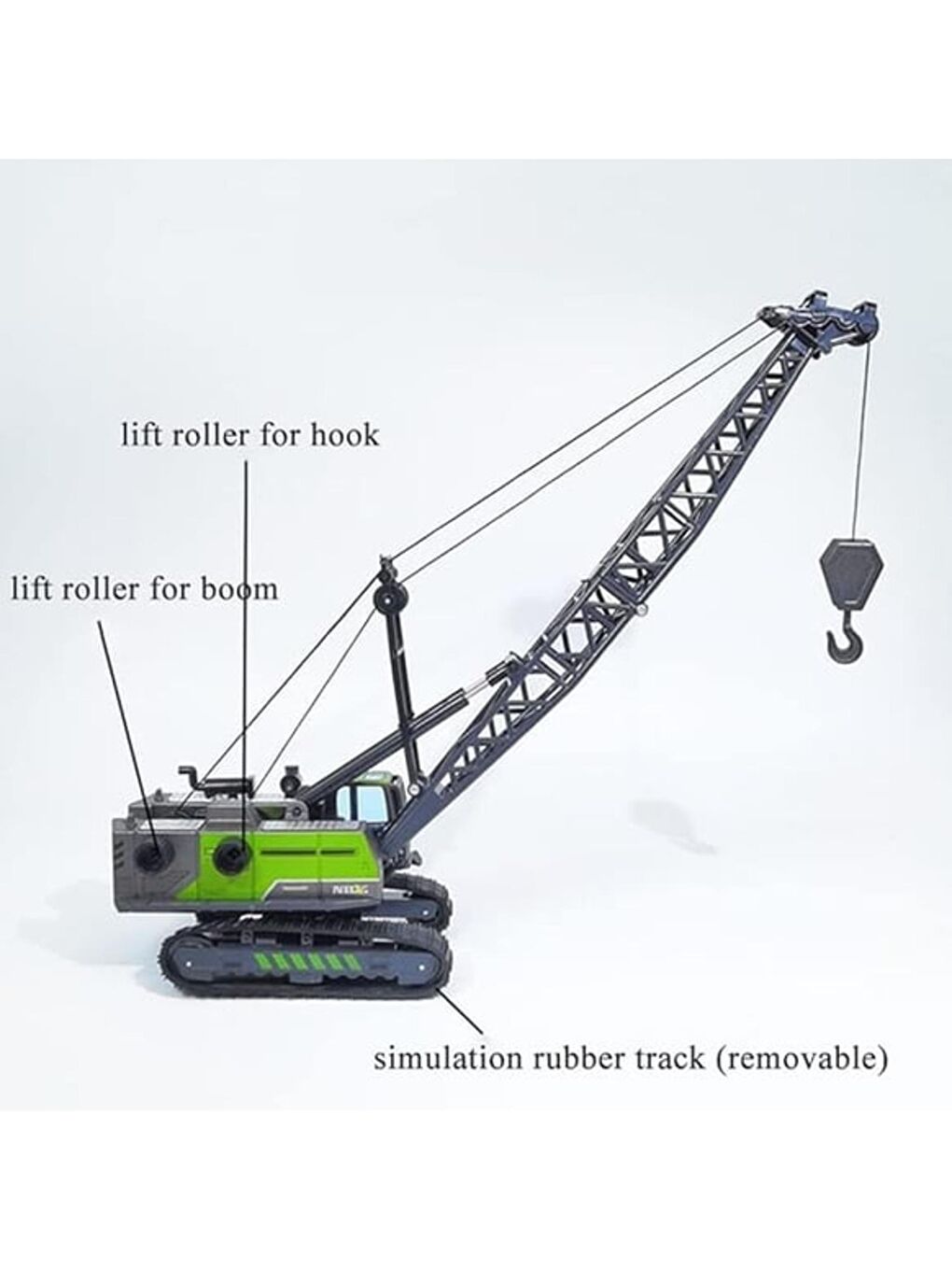 Oyuncak Tekerli Vinç Yeşil Renk (601-6) GKO-3