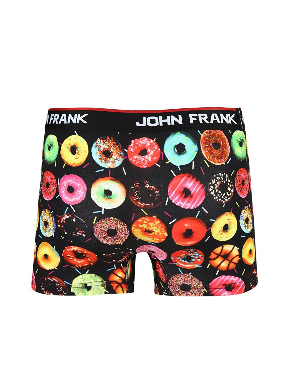 JOHN FRANK Karışık Pamuklu Esnek Kalıp Donut Baskılı Erkek Boxer - 1