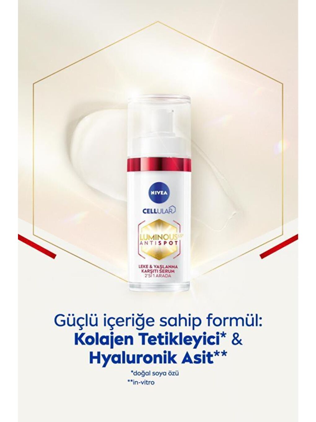 NIVEA Luminous630 Leke Ve Yaşlanma Karşıtı Serum 30 ml, Hyaluronik Asit, Kolajen Tetikleyici - 3