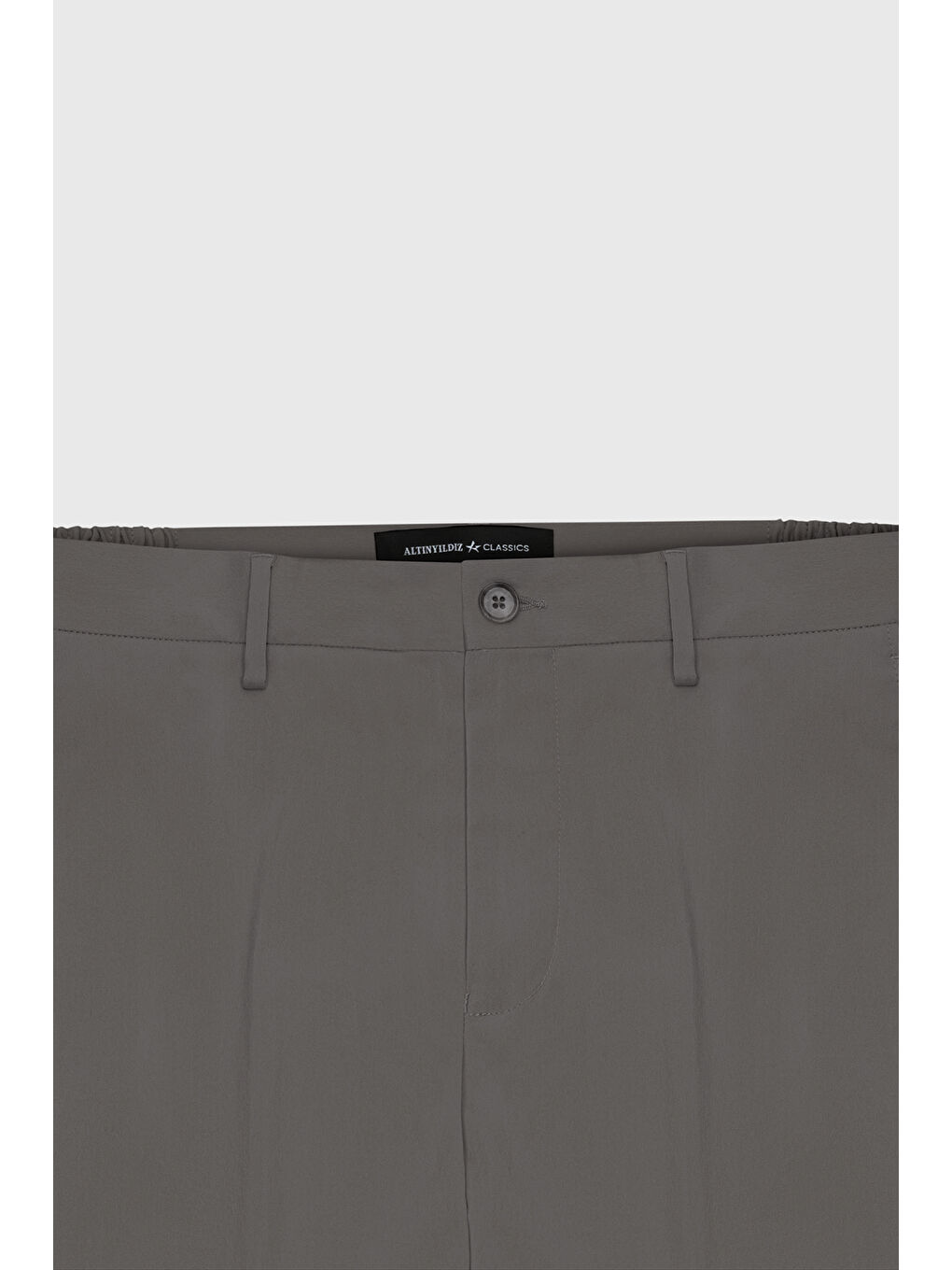 Erkek Antrasit Slim Fit Dar Kesim Beli Lastikli Yan Cep Rahat Pantolon-7