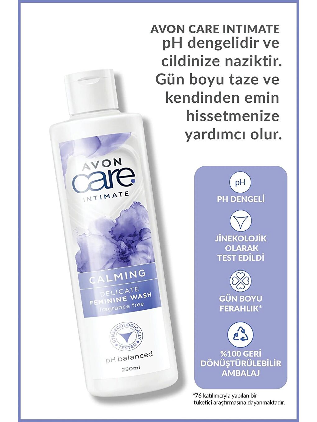 AVON Renksiz Care Intimate Calming, Gentle ve Refreshing Dış Genital Bölge Temizleyici Paketi - 1