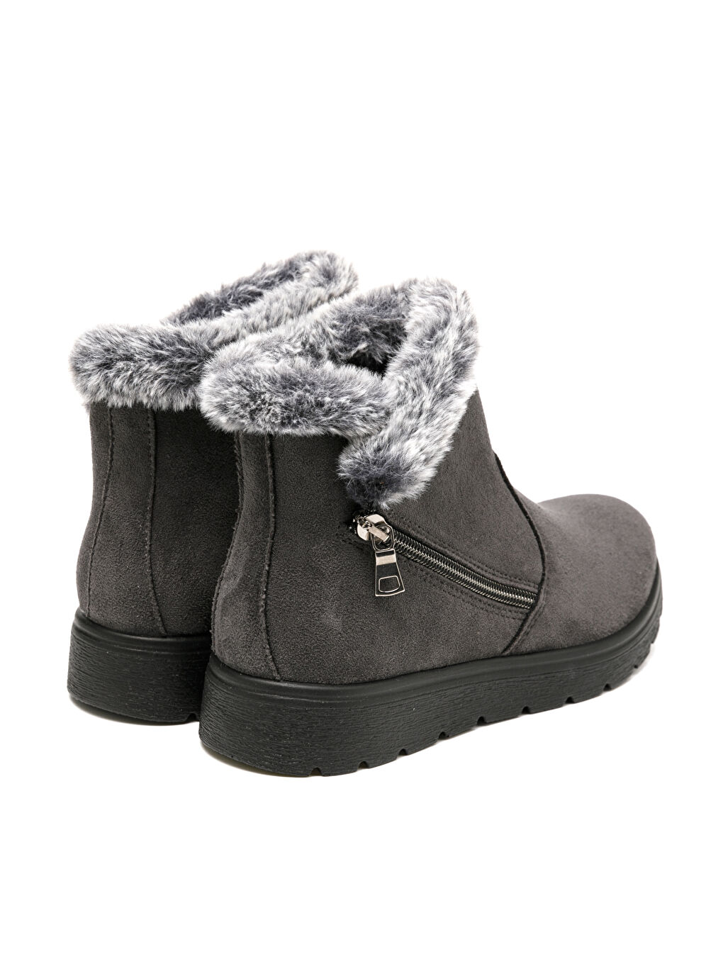 Gri Kadın Bot 45 U30 UX CLOTH WOMAN Boot Anthracite-3