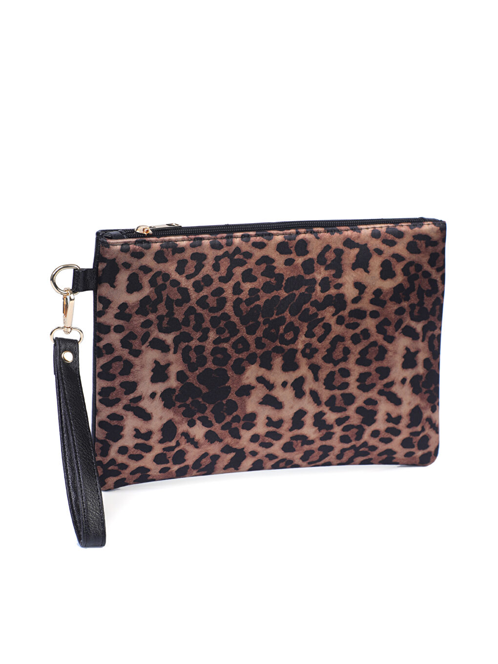 Kahverengi Paris Kadın Clutch Çanta-2