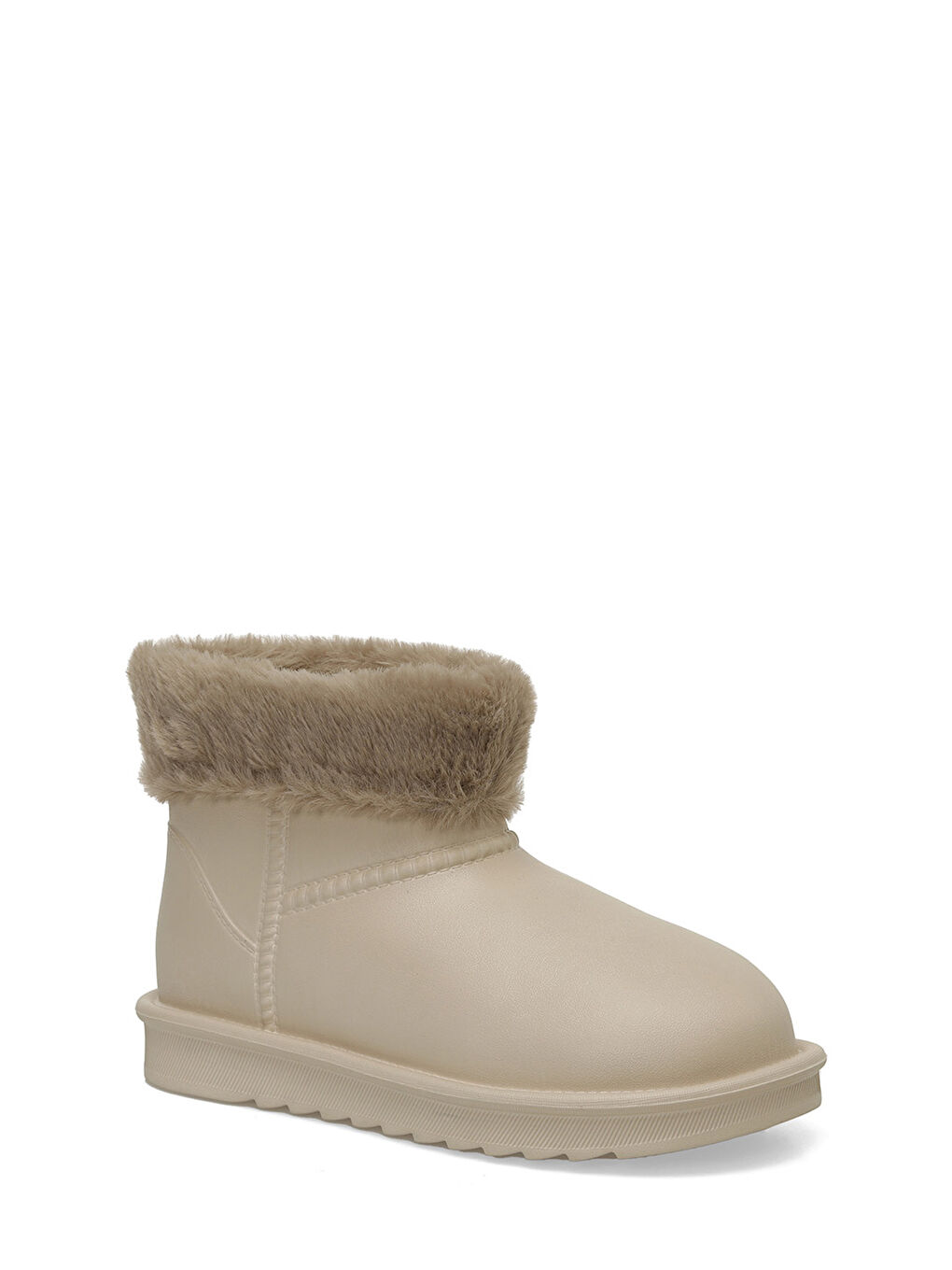 24K-5008 4PR Bej Kadın Yağmur Botu-1