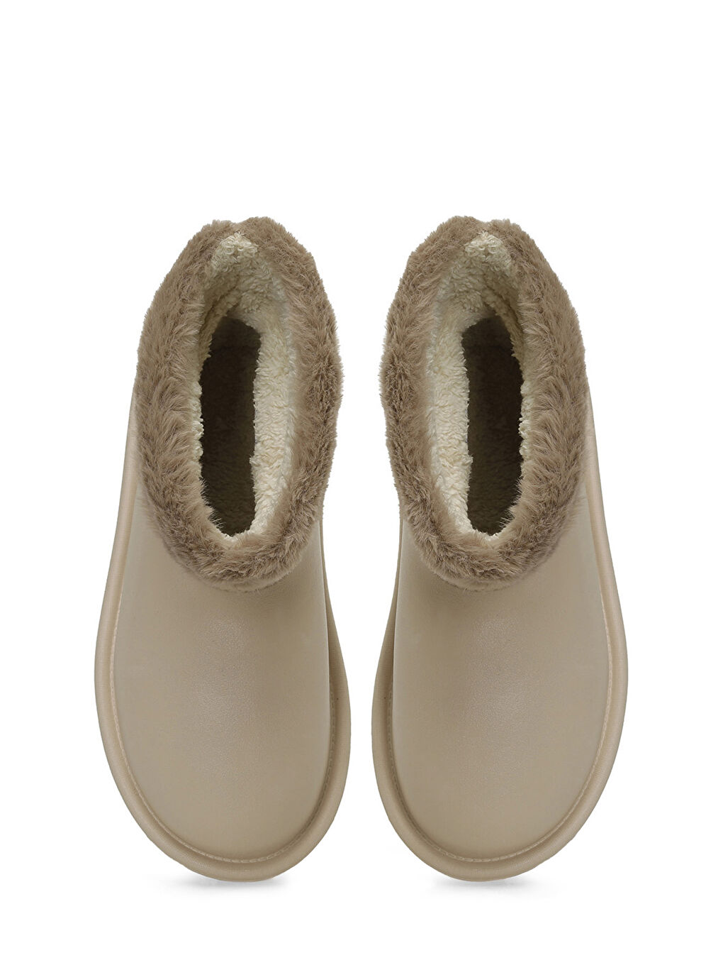 24K-5008 4PR Bej Kadın Yağmur Botu-3