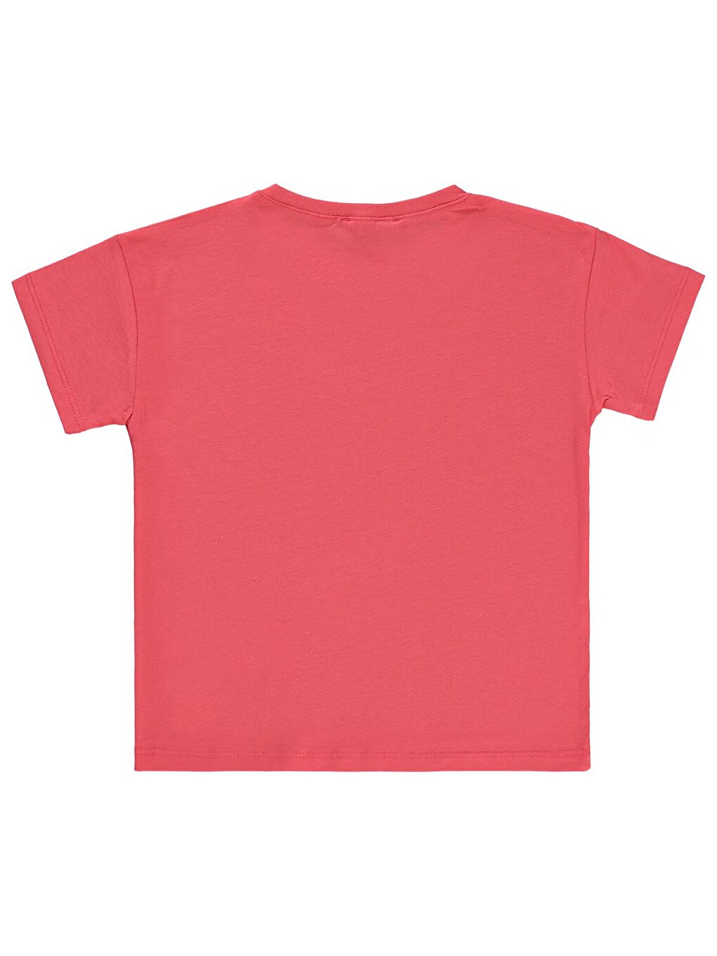 Girls Basic 2-5 Yaş Tişört - Kırmızı-1