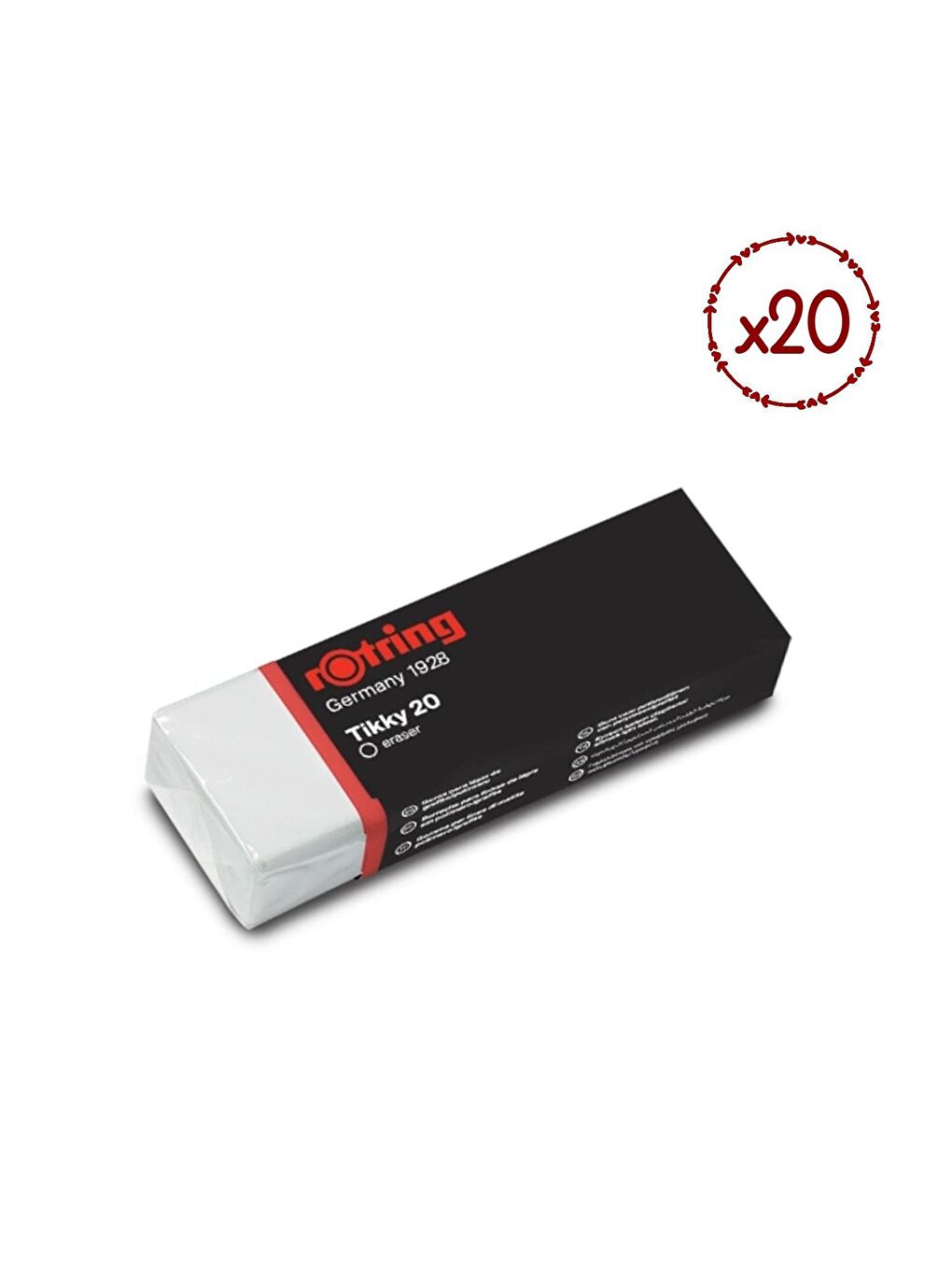 Tikky Büyük Boy Beyaz Silgi (No: 20) 20 Adet