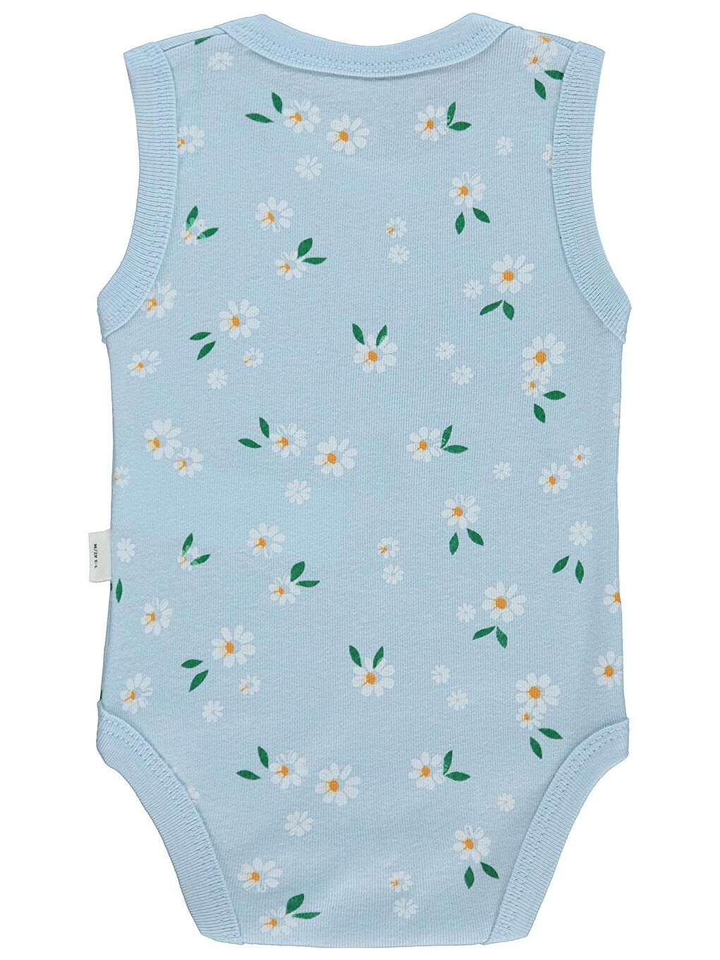 Baby Çiçek Empirme 1-36 Ay Çıtçıtlı Badi - Mavi-2