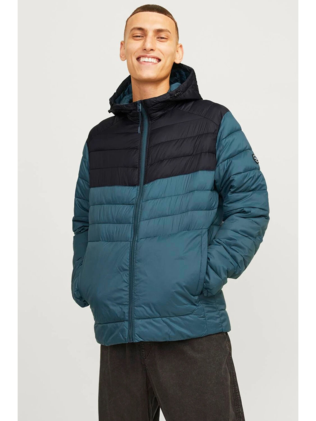 Jack & Jones Petrol Essentials Jjesprint Comfort Fit Ayarlanabilir Kapüşonlu Erkek Mont 12258441