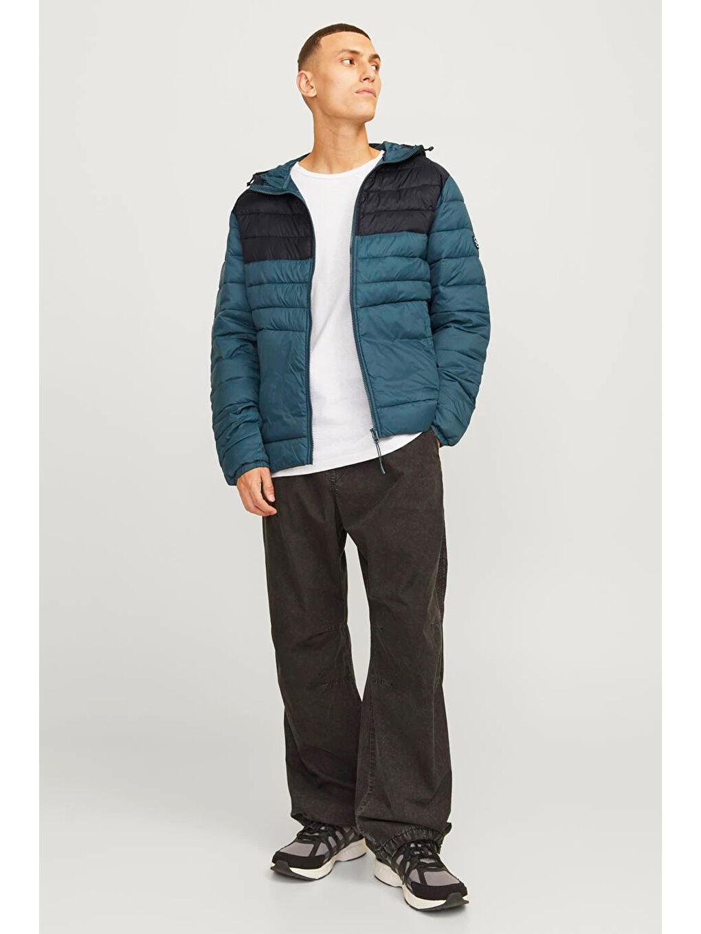 Jack & Jones Petrol Essentials Jjesprint Comfort Fit Ayarlanabilir Kapüşonlu Erkek Mont 12258441 - 2