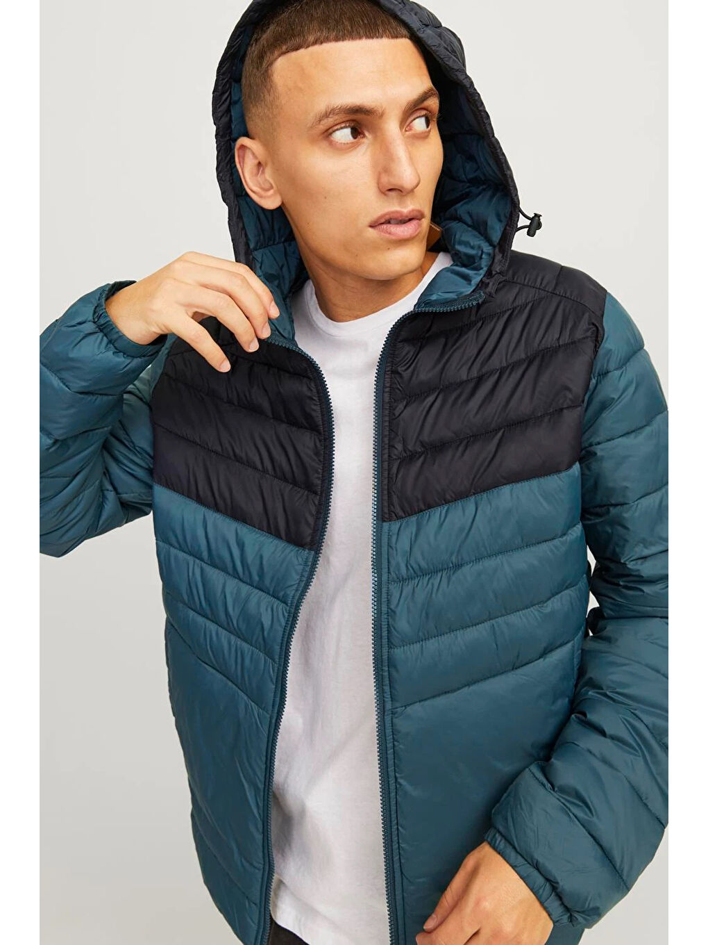 Jack & Jones Petrol Essentials Jjesprint Comfort Fit Ayarlanabilir Kapüşonlu Erkek Mont 12258441 - 3