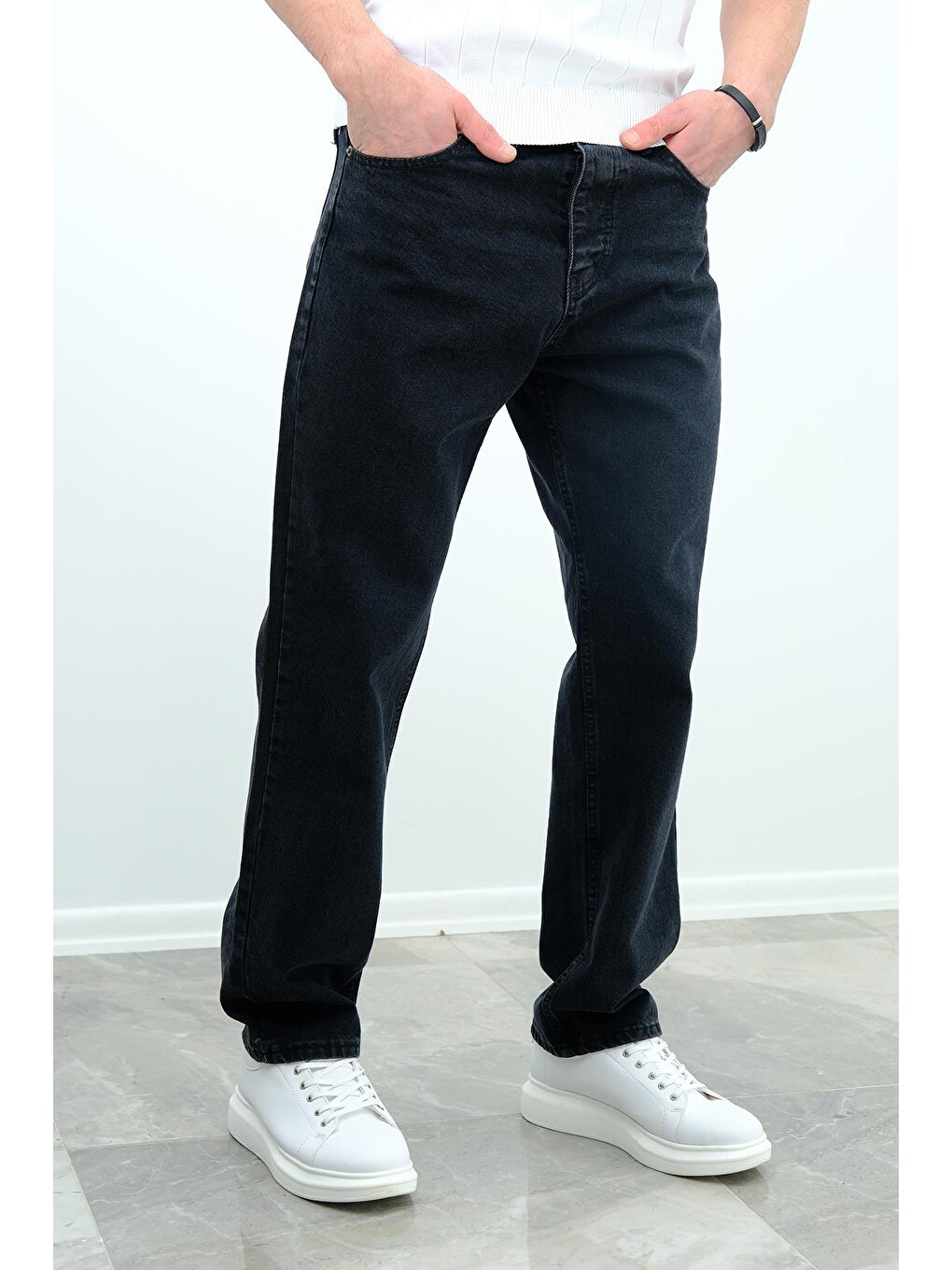Gri Cio 7150 Basic Baggy Fit Jean Pantolon-1