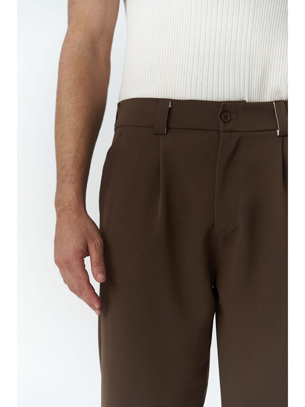 Wells Koyu Haki  Erkek Pantolon-4