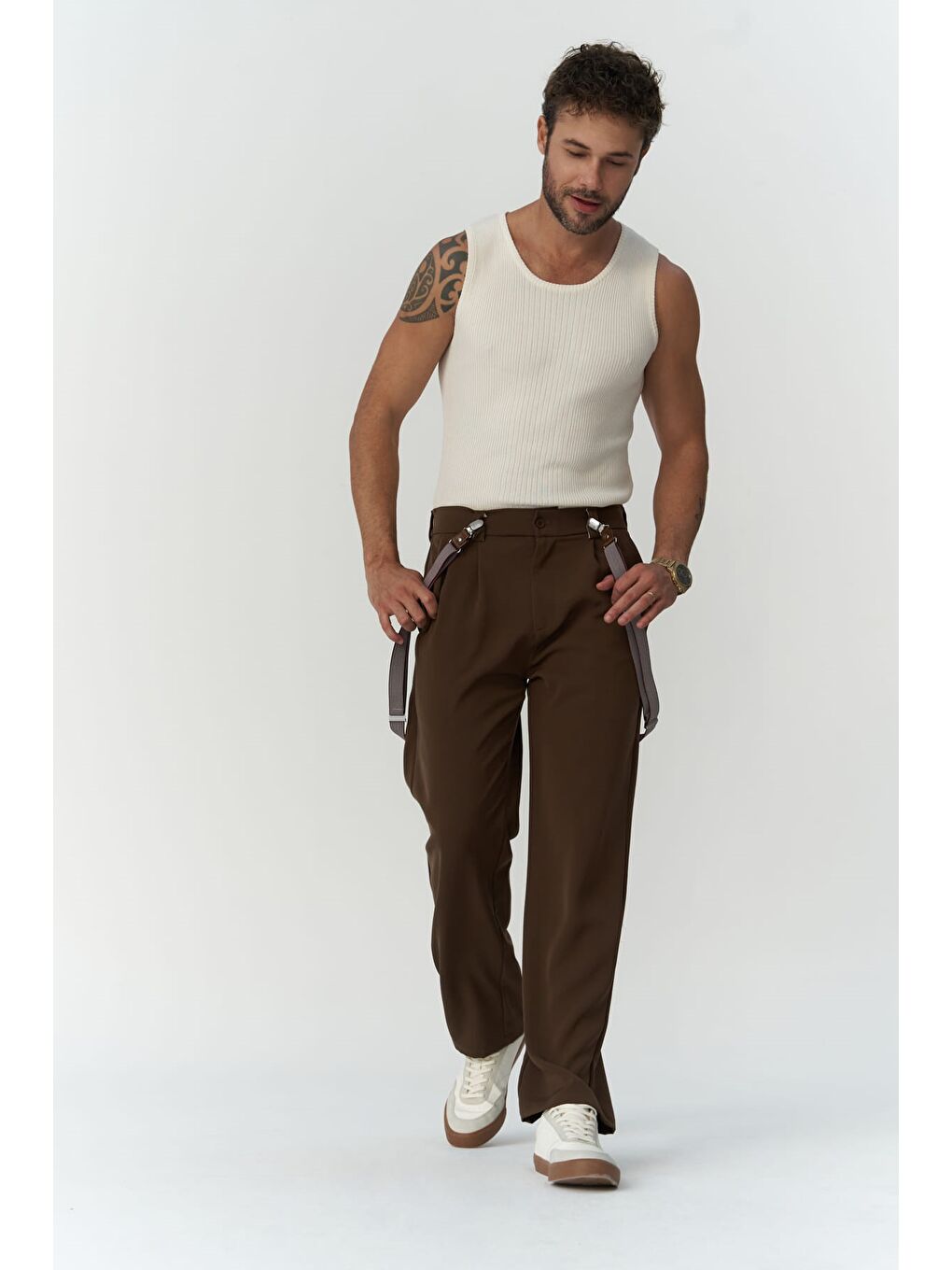 Wells Koyu Haki  Erkek Pantolon-6