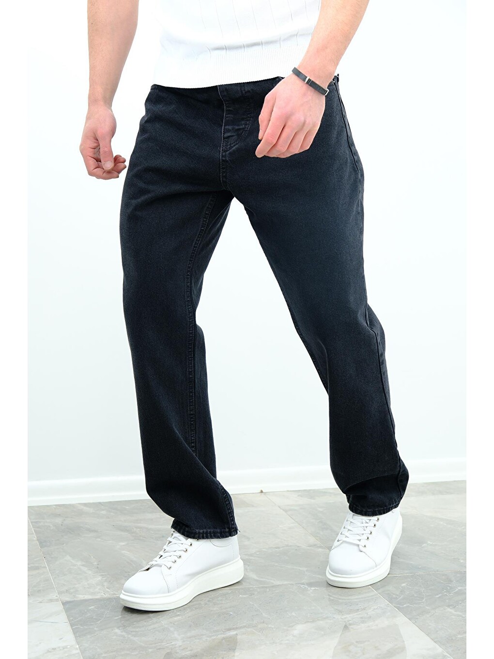Gri Cio 7150 Basic Baggy Fit Jean Pantolon-2