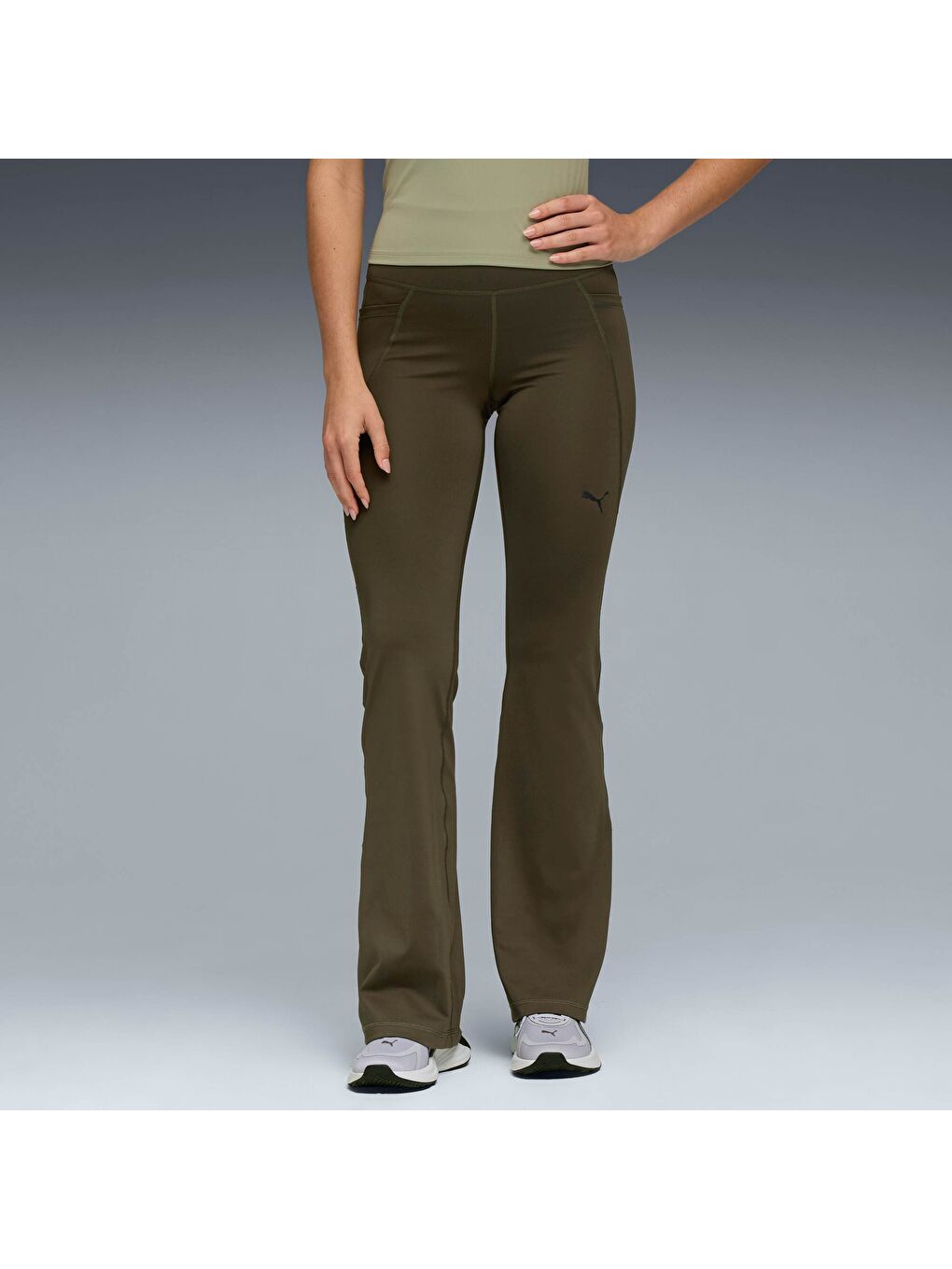 Yeşil TAD ESSENTIALS Kadın Bootcut Eşofman Altı-4