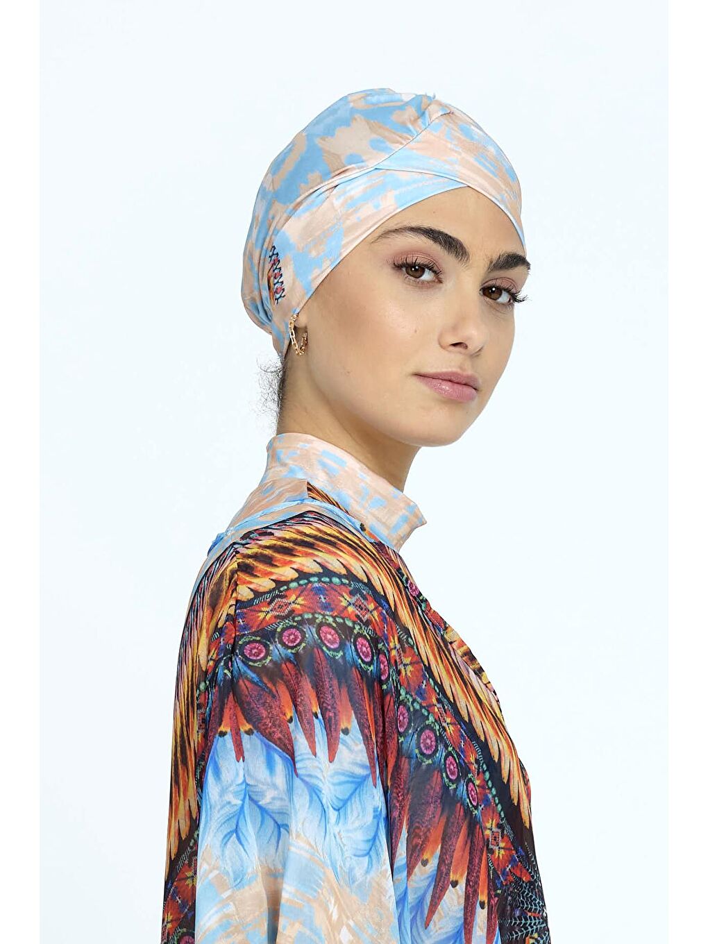 Mavi Deniz Havuz Mayo Bonesi R552 Bone Afrika