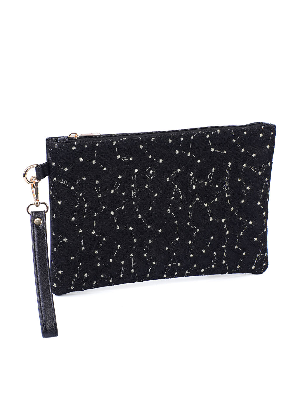 Siyah Paris Kadın Clutch Çanta