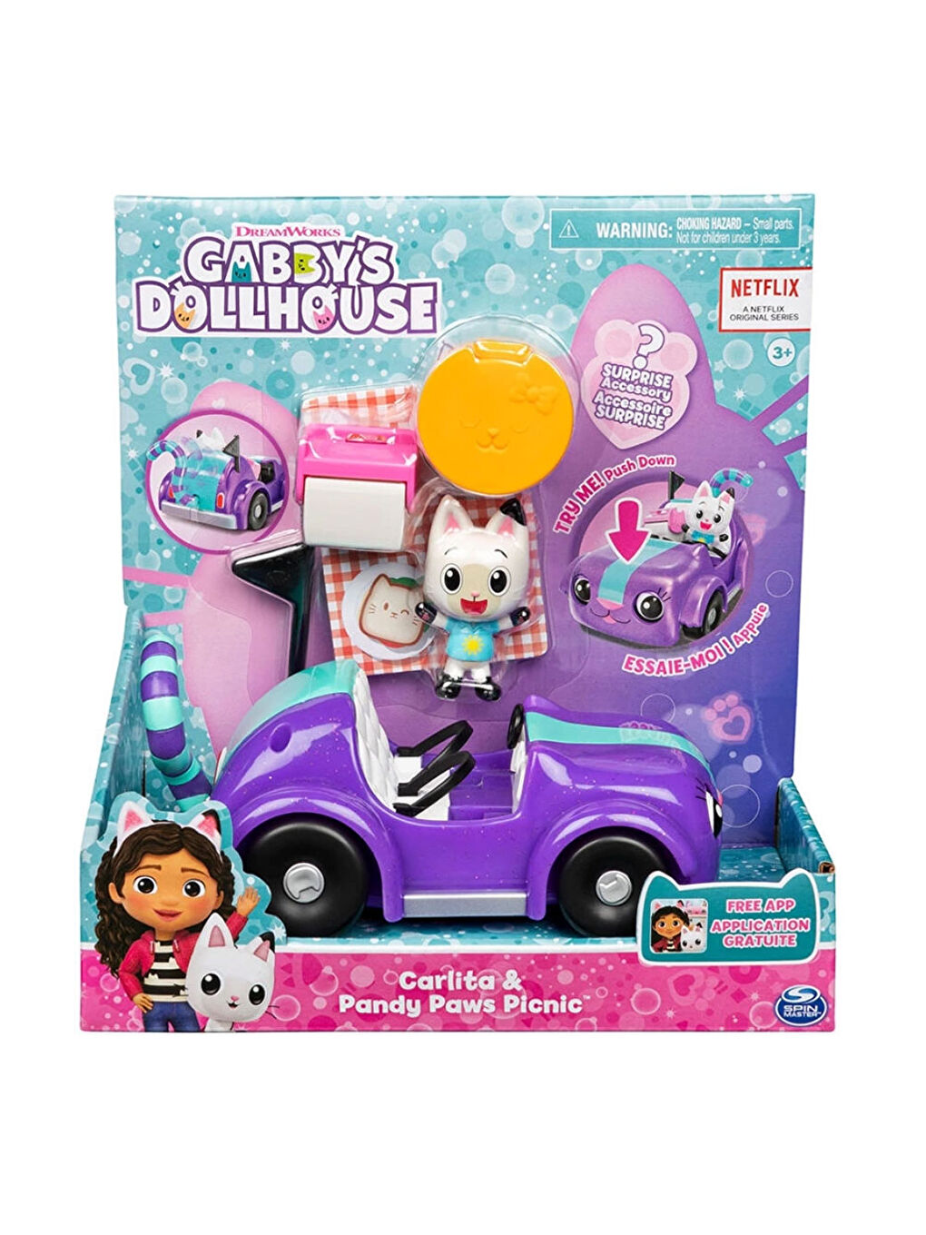 Gabby's Dollhouse Renksiz Gabby s Dollhouse Carlita ve Pandy Paws Piknik Seti 6062145