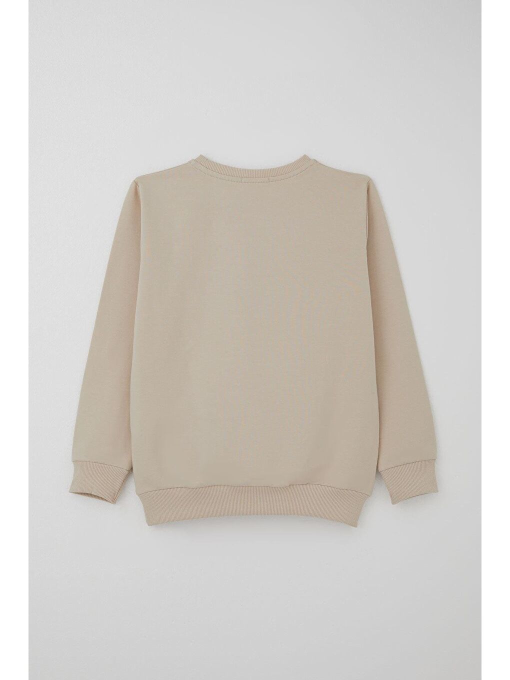 Erkek Çocuk Eşofman Takımı Kolej Rüzgarı Yazı Nakışlı Bej (5-10 Yaş)-3