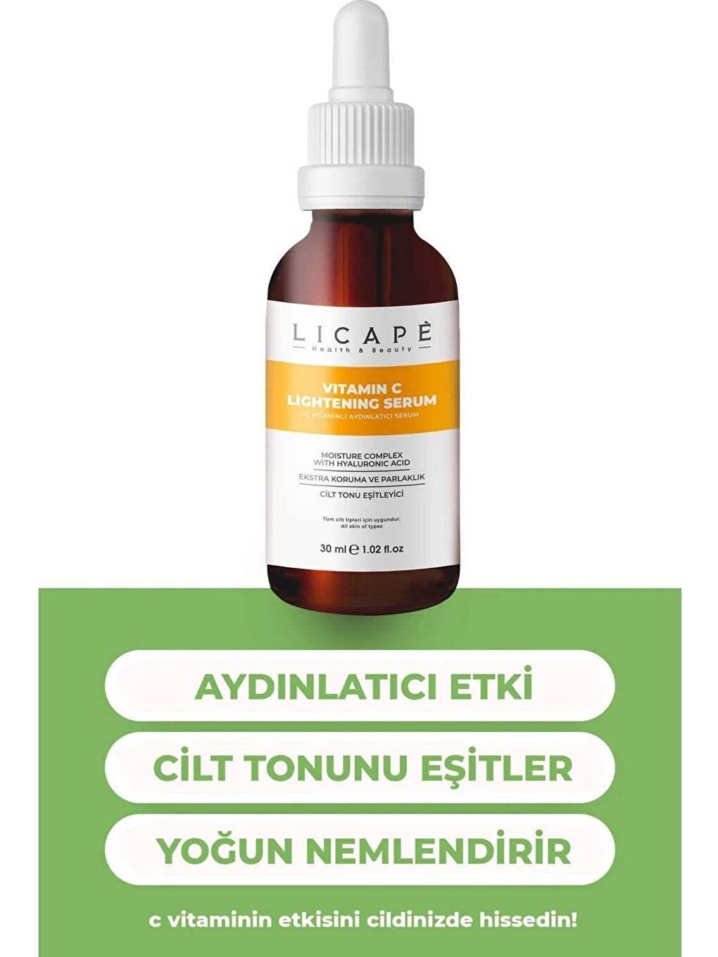 Licape Renksiz C Vitaminli Aydınlatıcı Serum 30 ml