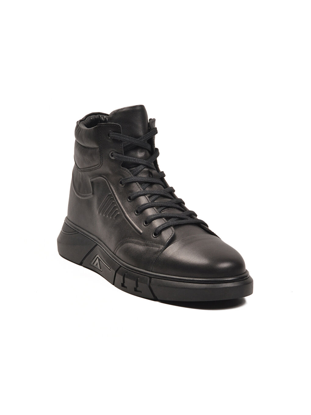 Siyah Deri Kürklü Kaymaz Soğuğa Dirençli Erkek Bot 2K1238-HK-510 M-2